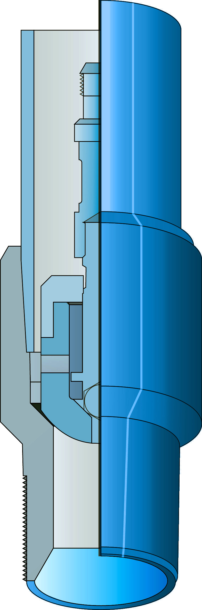 Пробка с клапаном для опрессовки насосно-компрессорных труб типа ПКО